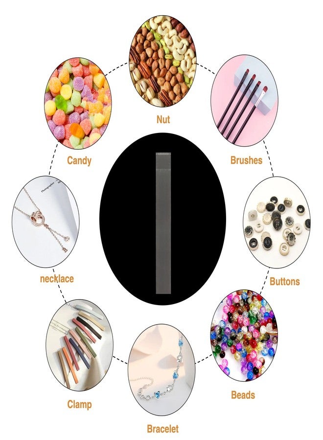 BornFeel Clear Cellophane Bags 1'' x 6'' Self Sealing Plastic Bags 200pcs Long Adhesive Cello Bags 1mil for Candy Gifts Favors Pen Jewelery Samples Beads - Image 4